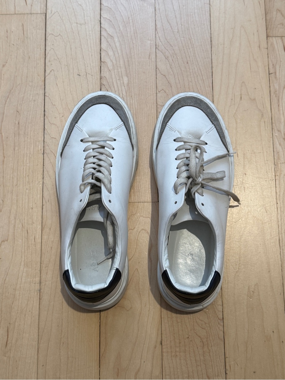 ARNE white leather sneakers
